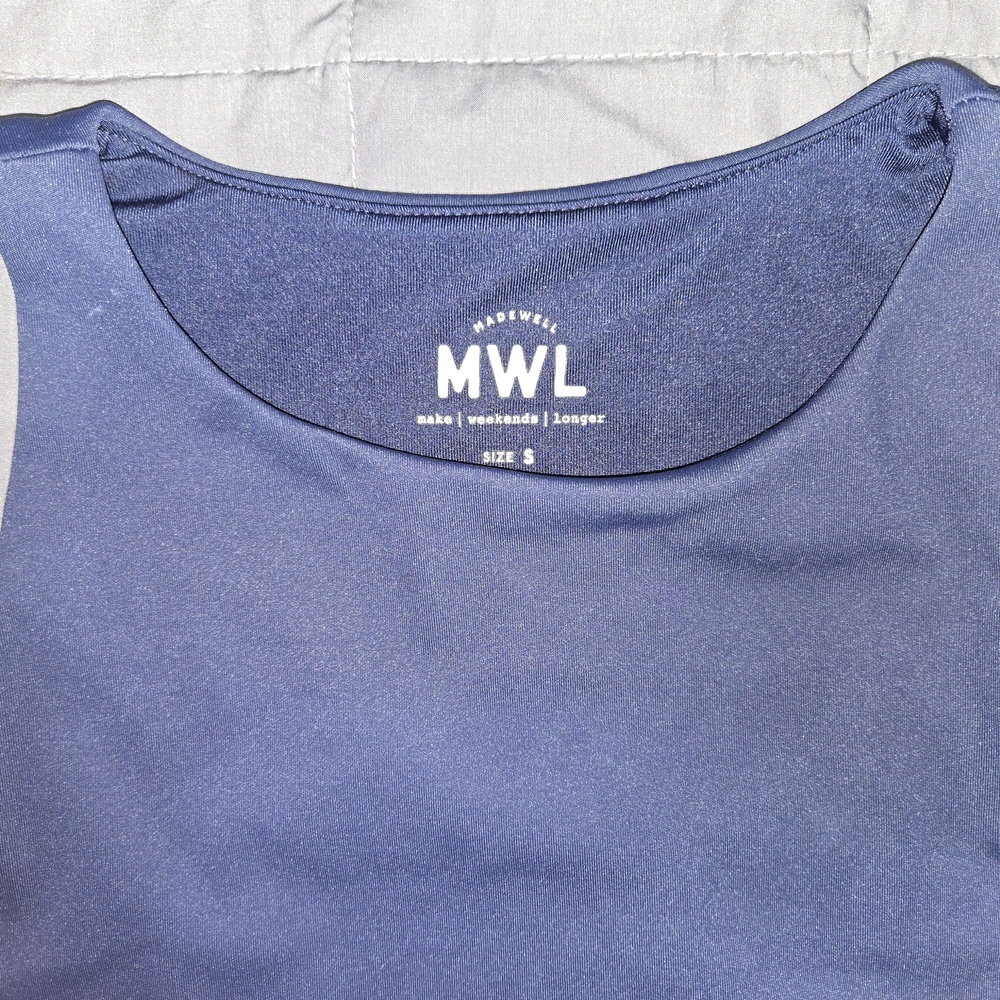 Madewell Navy Blue Tank Top Size S - Picture 2 of 4